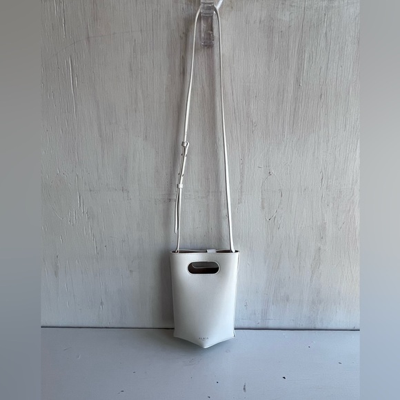 Alaïa Folded Small Leather Tote Bag- Blanc Optique - Picture 5 of 15